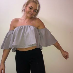 Strapless crop top